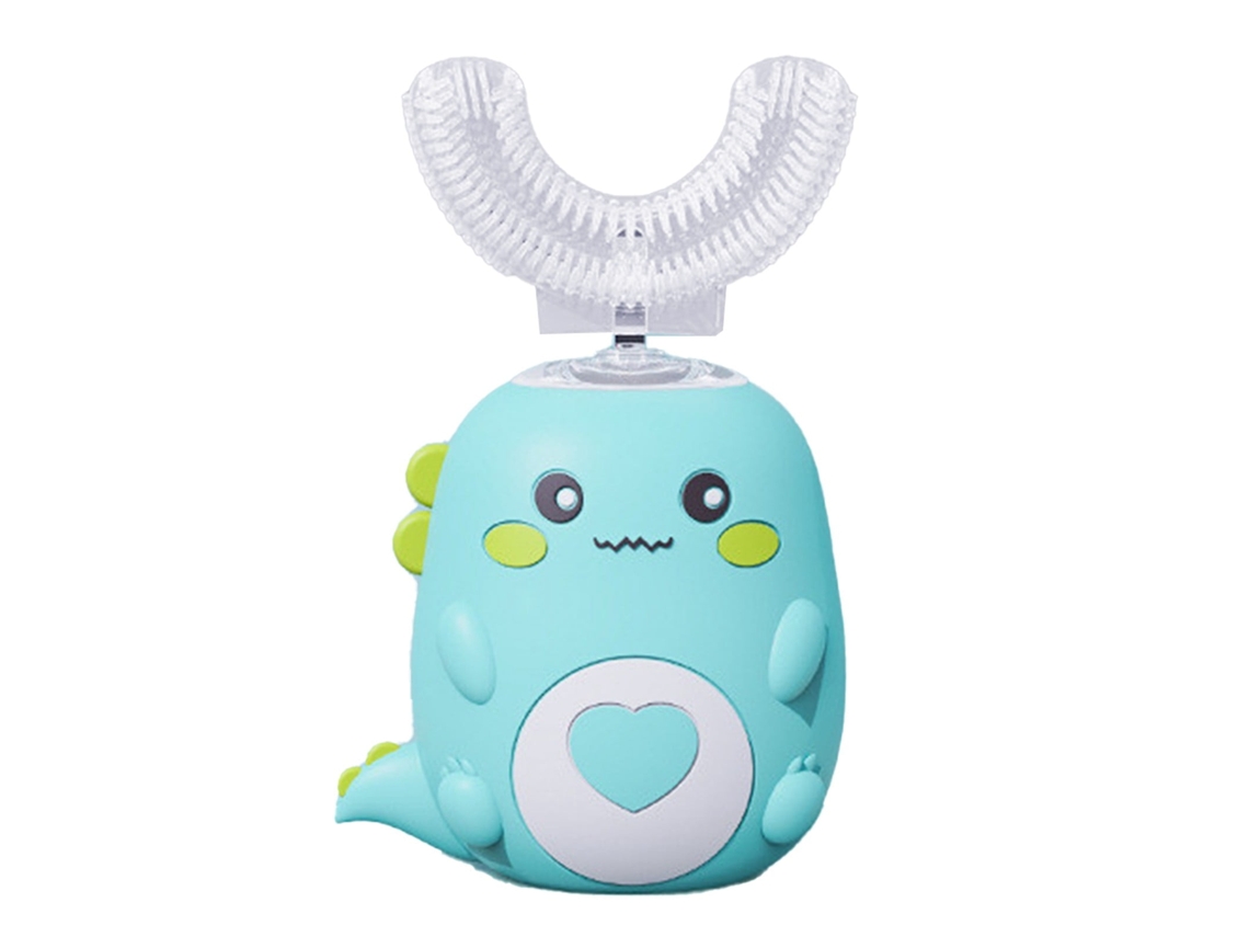 Cepillo De Dientes Eléctrico Infantil En Forma De U Para Niños Y Niñas De 6 A 12 Años, Color Verde Siurn