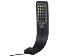 Rebe-luz De Acuario Led 24 Luces 10w Ac220v/110v Luz Blanca/azul Portátil Mini Clamp Para Peceras