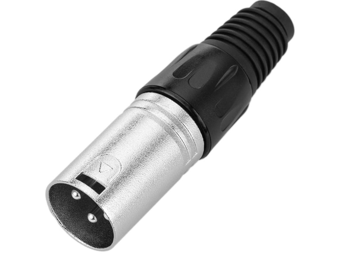 Conector BEMATIK Xlr3 3 Pinos Masculino Met�lico