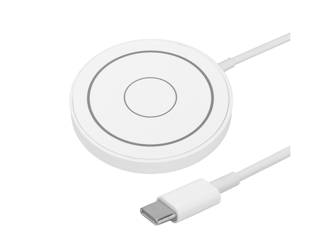Cargador Inalámbrico Magnético 15w Base De Carga Rápida Para Ios 12blanco