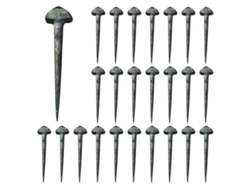Paquete De 50 Clavos De Hierro Compactos Y Resistentes Para Zapatos Con Punta Afilada.