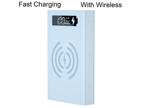 CX5 Power Bank Case Sin Soldadura Desmontable DIY 5x18650 QC Estuche de Cargador Portátil para Teléfono Inteligente-Carga Rápida Blanca, con Carga ...