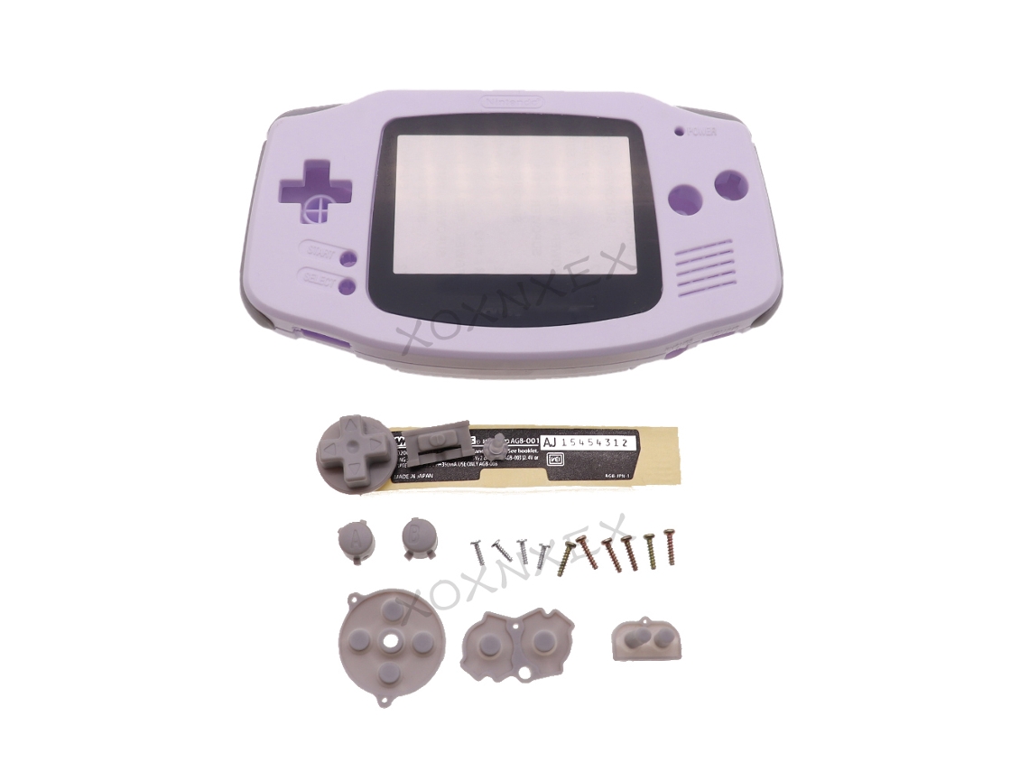 Estuche rígido para Nintendo Game Boy GBA, con lente de pantalla y carcasa reemplazable para la consola Game Boy Advance.