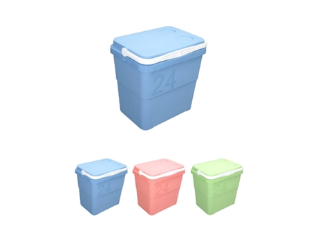 Nevera Portátil Rígida Retro 24L– Nevera Térmica Com Asa para el Camping, Jardín e Barbacoa Azul 24 L