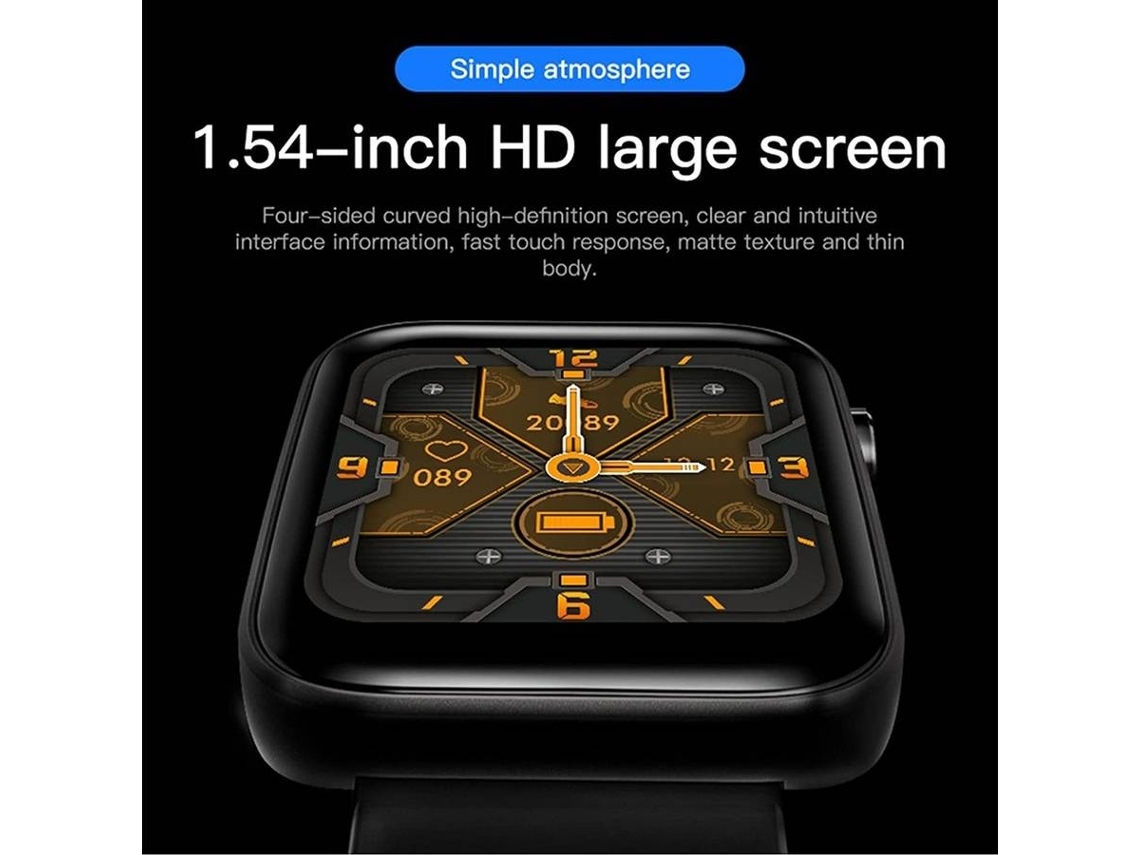 Smartwatch ENKERS T68 Medida de Temperatura Corporal Frecuencia