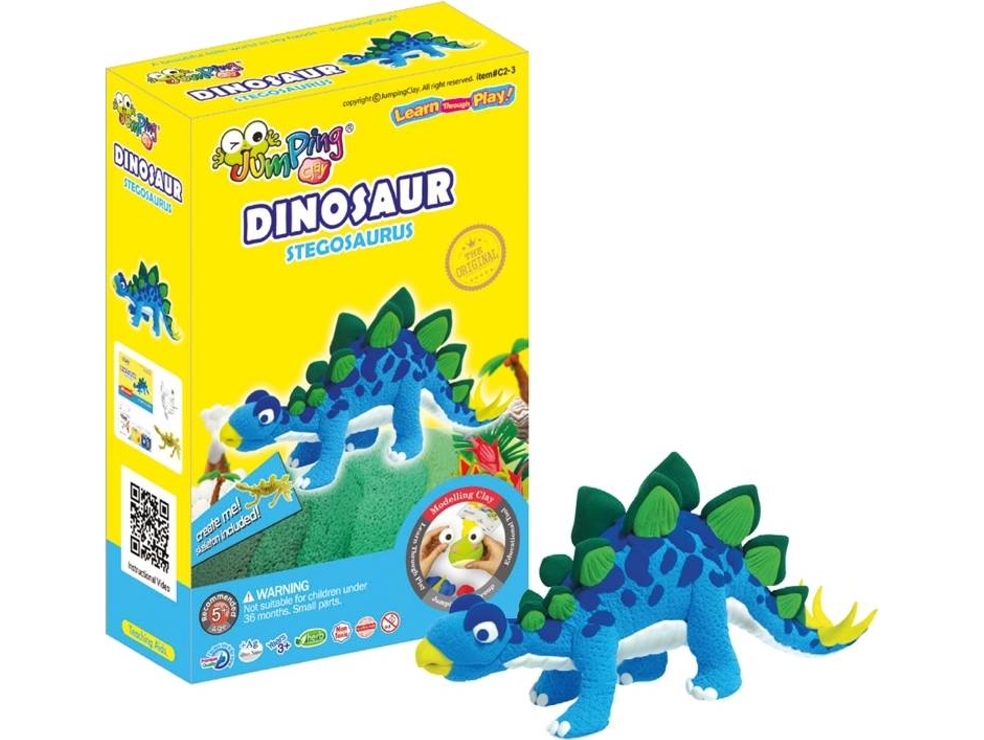 Plastilina JUMPINGCLAY Estegosaurio