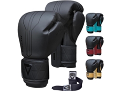 Guantes De Boxeo - Negro - Mytra Fusion Bs-22, Vendas De Boxeo Incluidas, Guantes De Mma, Muay Thai, Kick Boxing Hombres Y Mujeres