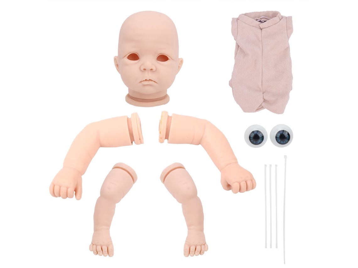 Kit De Boneca Reborn 21pol Peças Sem Pintura Olhos Grandes Diy Presente Infantil
