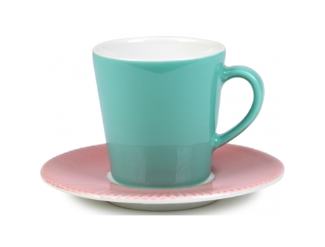 Taza LILYS CUP CAKE Espresso Verde Verde/Rosa 125Ml