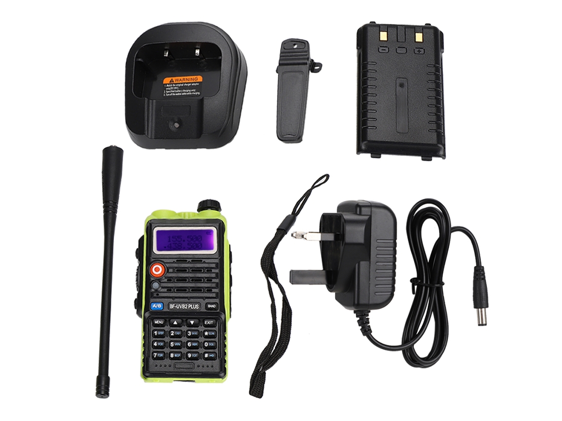 Rádio Walkie Talkie Bf Uvb2plus Vhf Sem Fio Bateria De Íons De Lítio Rechargeável De Duas Vias Portátil