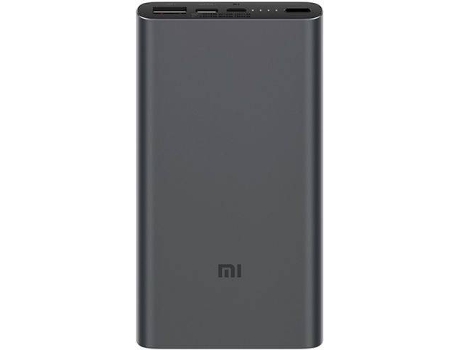 Powerbank XIAOMI Mi (10000 mAh - 2 USB - MicroUSB - USB-C - Negro)