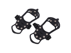 Mali 2pcs Conjunto de Pontes de Gelo 10 Dentes Anti Derrapante para Montanhismo Inverno Tamanho XL
