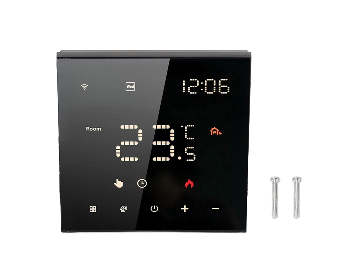 Termostato Inteligente Black Me82 Led Touchscreen Controle App Aquecimento Residencial 100-250vac
