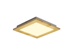Luz de Techo Led para Sala de Estar Panel Plano de Madera para Interior Dormitorio 3000K Blanco Cálido 30Cm 17W para Cocina Escaleras Balcón NETTLIFE
