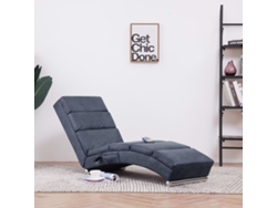 Sofá Chaise Longue de Massagens (Gamuza Artificial - Gris)