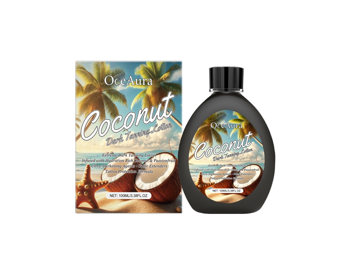 Loción bronceadora para piel bronceada