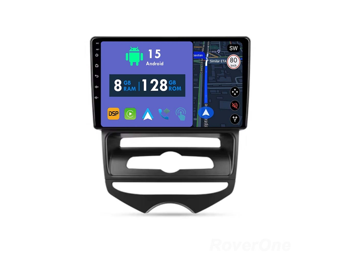 Coche Radio Android Auto Autoradio 8GB RAM 128G ROM CarPlay Navegación GPS Pantalla Táctil RoverOne para Hyundai IX20 2010 - 2023