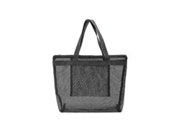 Bolso de playa grande plegable de lona transparente, bolso de hombro reutilizable para compras, almacenamiento de juguetes, organizador de arena GOKOCO