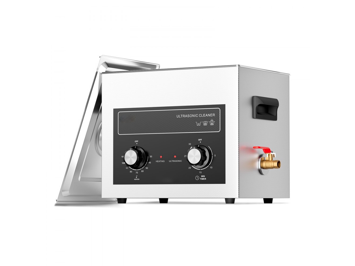 Máquina de limpieza ultrasónica de 10L con calefacción, temporizador digital y control de temperatura Tekmaquinas