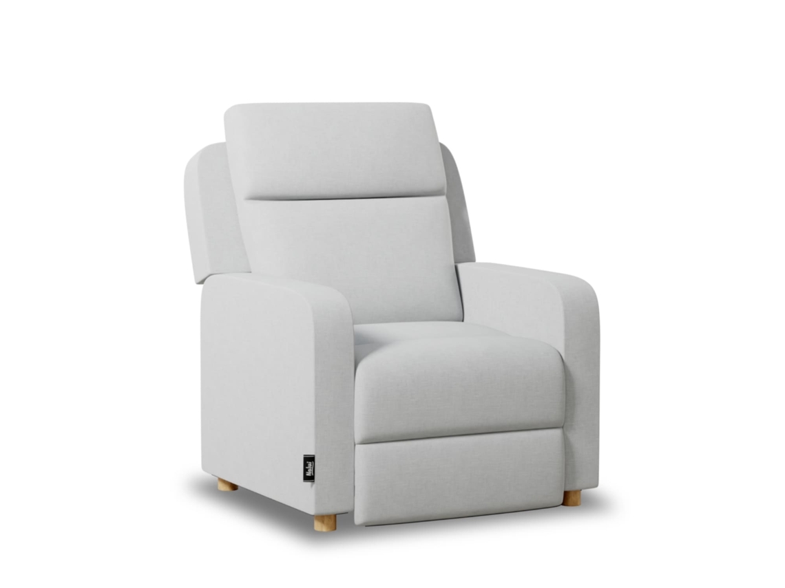 Sillón Relax Gris NALUI One Fabric Reclinable
