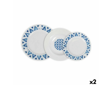 Set de Vajilla LA MEDITERRÁNEA Marvin (12 Piezas - Redonda)