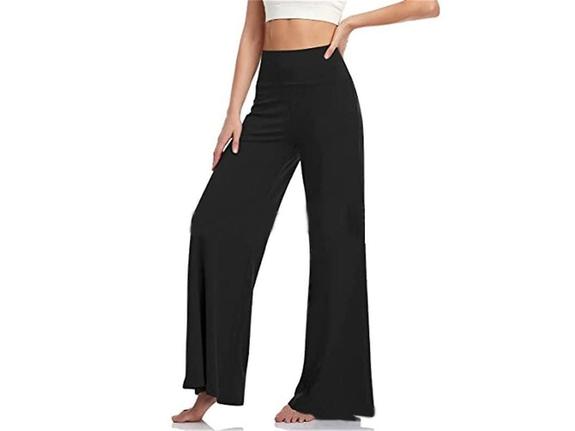 Fasst-pantalones De Yoga Sueltos Lady Elasticos Casuales De Pierna Ancha Largos