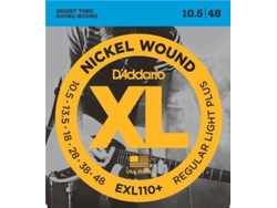 Juego de Cuerdas Guitarra Eléctrica D'ADDARIO EXL110+ (.010- .013- .017- .026- .036- .046 - Níquel)