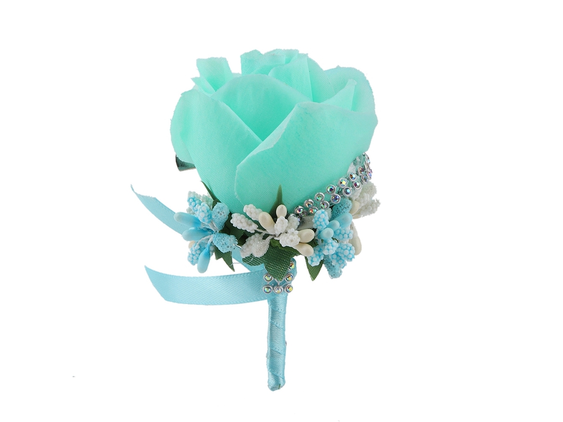 RNEMITERY 1 Unidad Hermosa Corbata Artificial Hecha a Mano para Damas de Honor Boda Decoración Novia Color Rosa