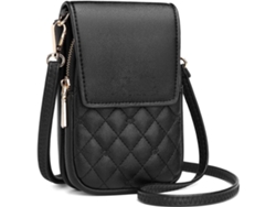 Correa de hombro ajustable para mujer, elegante bolso para teléfono celular con diseño de múltiples compartimentos, bolsos cruzados con ventana para teléfono celular con