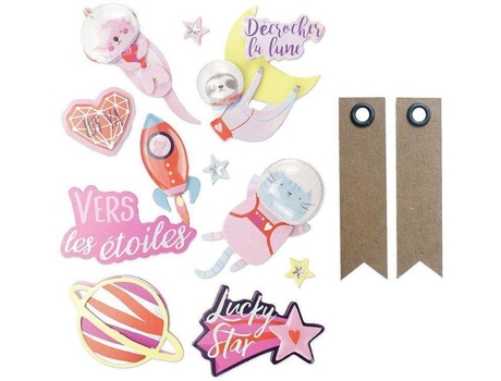 Pegatinas + Etiquetas GRAINE CRÉATIVE Galaxia