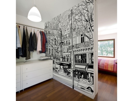 Papel de Pared ARTGEIST Sketch of parisian fountain (250x193)