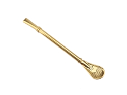 Cuchara de bebida de acero inoxidable de metal - Oro RNEMITERY