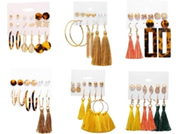 Conjunto De 6 Brincos Boêmios, Incluindo Brincos Pendentes E Brincos De Pino Para Mulheres.