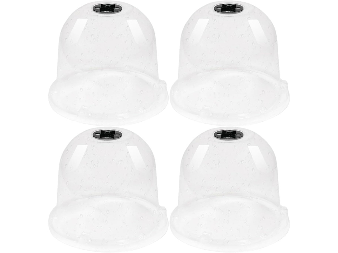 Cúpulas De Humedad De Plástico Transparente, Juego De 4 Cúpulas Reutilizables Para