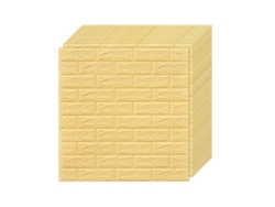 Paneles de pared 3D, 10 piezas, adhesivo de espuma, impermeable NEVEANCE