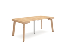 Mesa Consola extensible 180 Para 8 comensales Patas de madera Roble