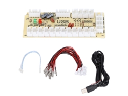 Controlador Usb Arcade Zero Delay Con Botón De Joystick Para Pc Mame Raspberry Pi