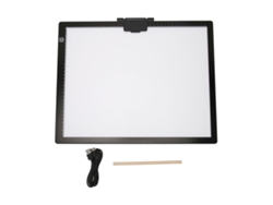 Mali quadro de Luz de Traçado A3 5v/2a 6500k 6 Níveis Ajustáveis com Clip Magnético para Pintura, Desenho e Esboço
