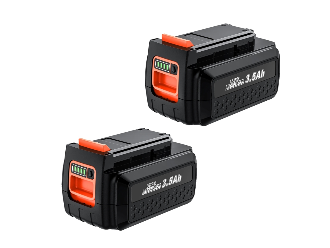 Batería Black Decker de 40 V, 3500 mAh, tecnología de iones de litio, 2 baterías OEM