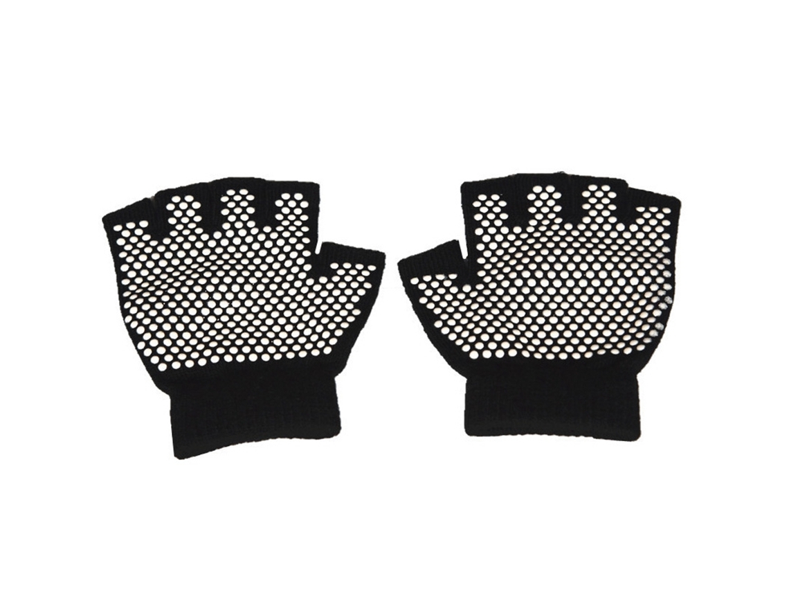 Guantes Transpirables De Medio Dedo Para Mujer, Ideales Para Gimnasio, Yoga, Fitness Y Deportes (negro).