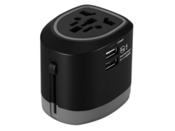Adaptador de viaje universal EOOCOO para más de 150 países, conversión de 100 a 250 V.