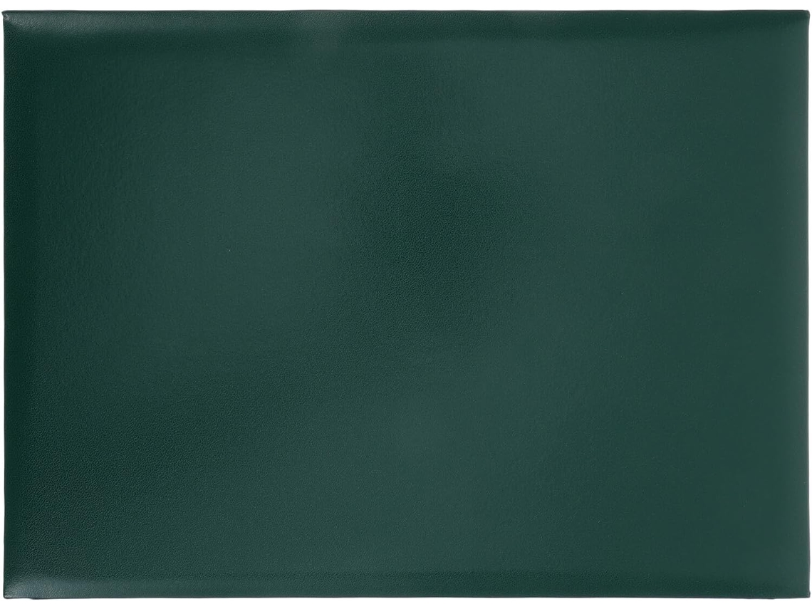 Portadiplomas De Piel Sintética, Tamaño A4, Verde Oscuro, Funda Para Certificados Con Ranuras En Las Esquinas.