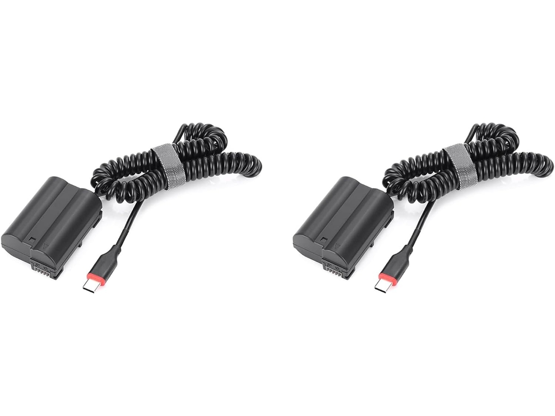 Adaptador De Corriente Cc Con 2 Baterías Ficticias El15 Para D7000, D7100 Y D7200