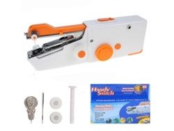 Máquina de coser portátil, máquina de coser eléctrica para el hogar, viajes y bricolaje, naranja Gertiz