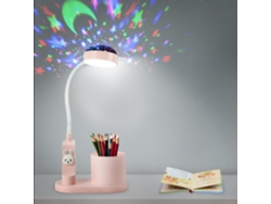 Lámpara Mesa Infantil Cielo Con Cambio Color Automático, Recargable, Regulable, Con Soporte Bolígrafo