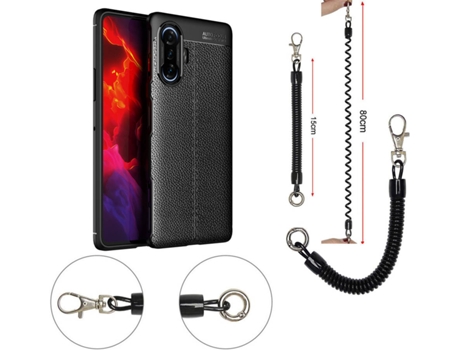 Carcasa Xiaomi Poco F3 GT Rugged Leather Negro