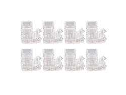 2026-8 Conectores Cob Led De 2 Pines En Forma De L Transparentes De 8mm Para Tiras Led Cob Profesionales