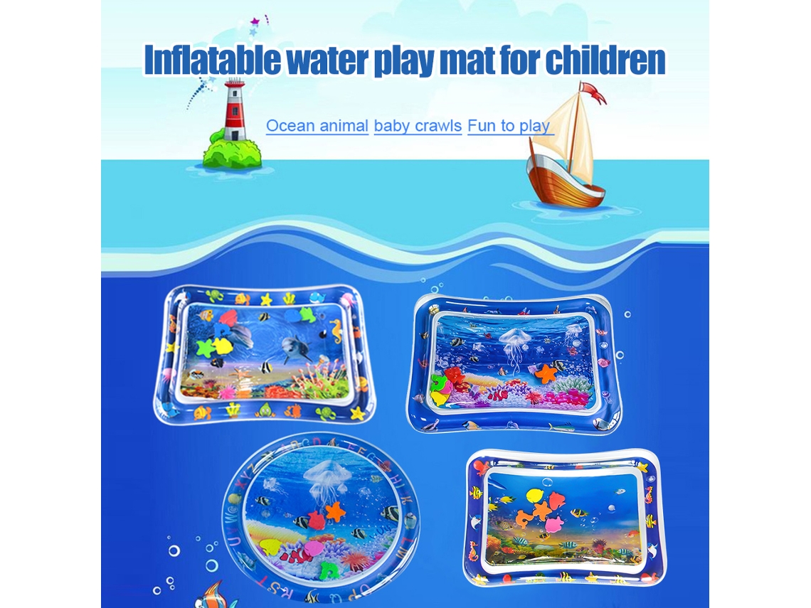 Colchoneta Inflable De Agua Para Bebés, Ideal Para El Tiempo De Relajación Abdominal. Juguetes Flotantes De Verano. Pvc Seguro.
