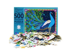 Rompecabezas de pavo real de 500 piezas para adultos y niños - Regalo - Worten