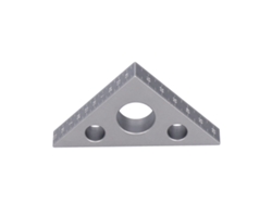 Regla Triangular De Aleación De Aluminio Engrosada Para Medir Altura Y Ángulo En Carpintería.